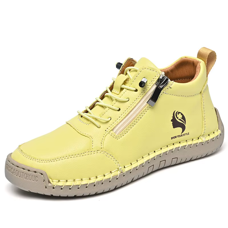 Chaussures plates pour femmes faites à la main