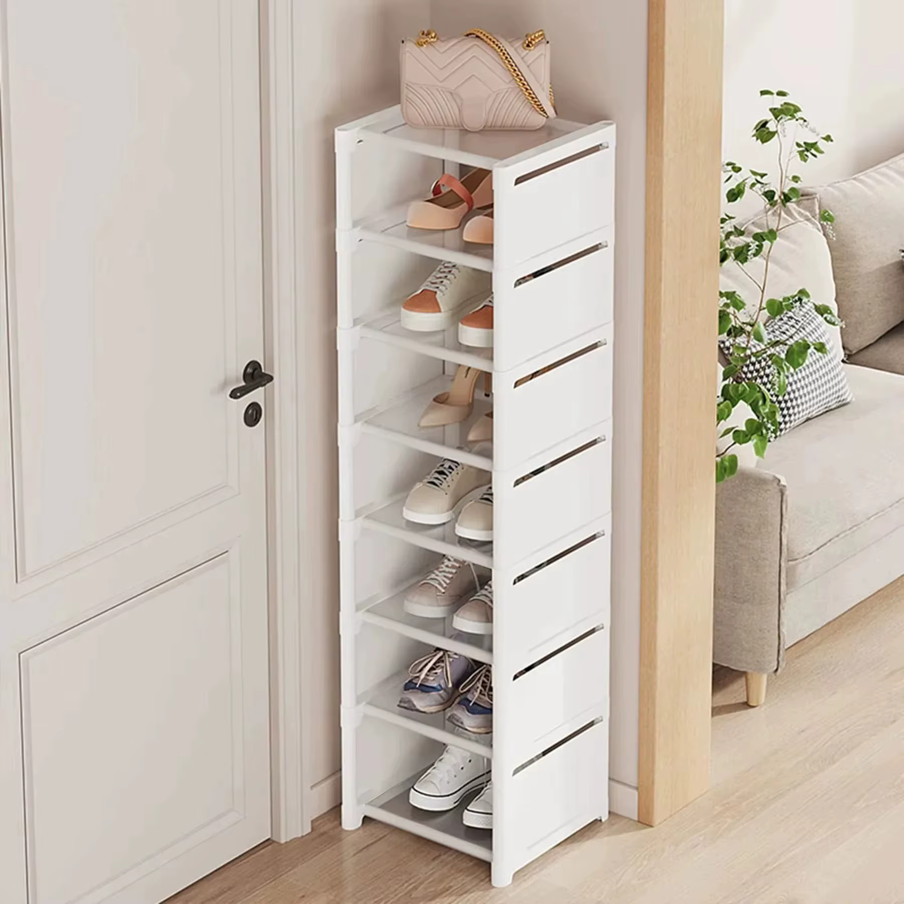 Organisateur de rangement à chaussures empilable