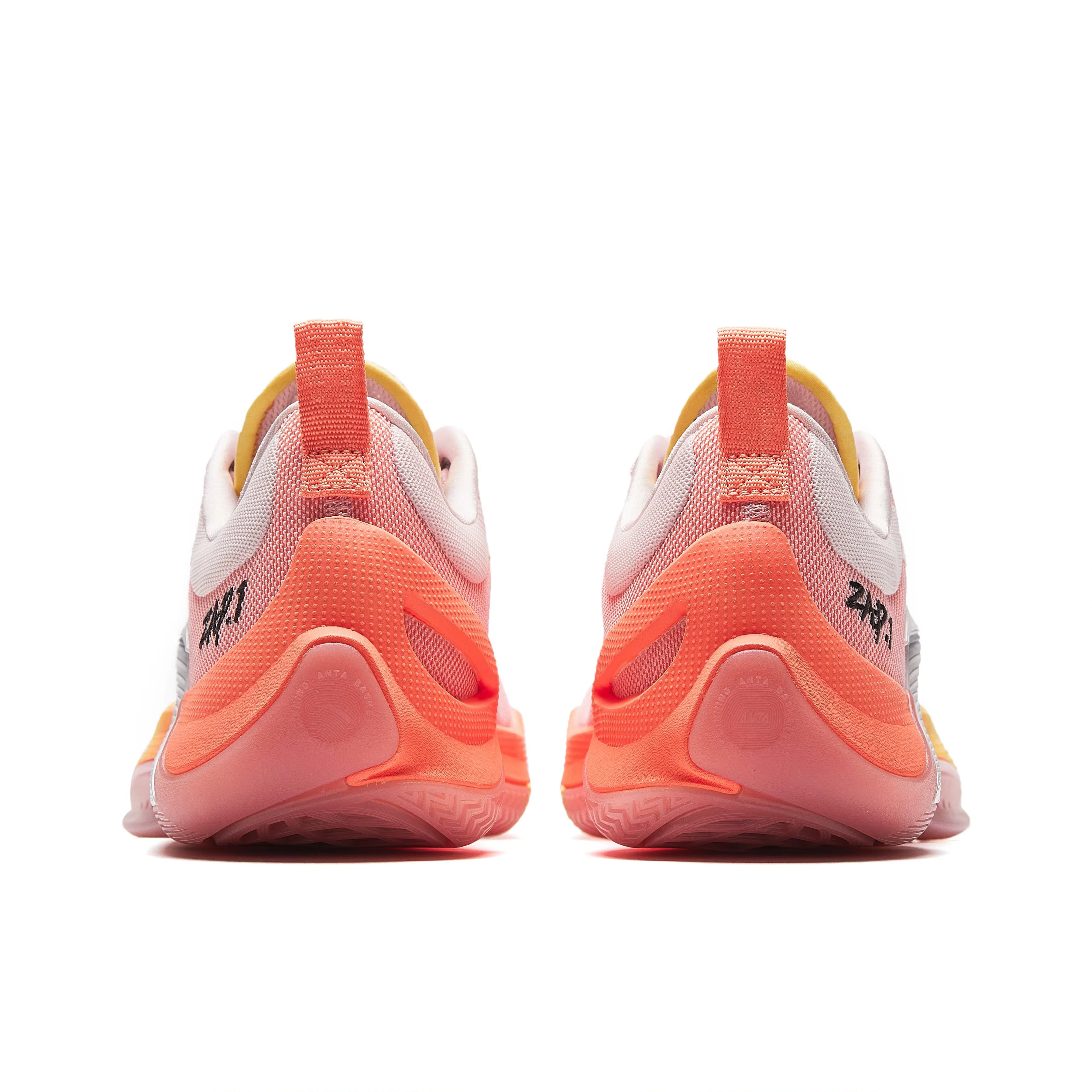 POIZON Anta Zap 1 Honey Peach TPU Chaussures de basket-ball basses pour hommes Rose 912411110Q-5