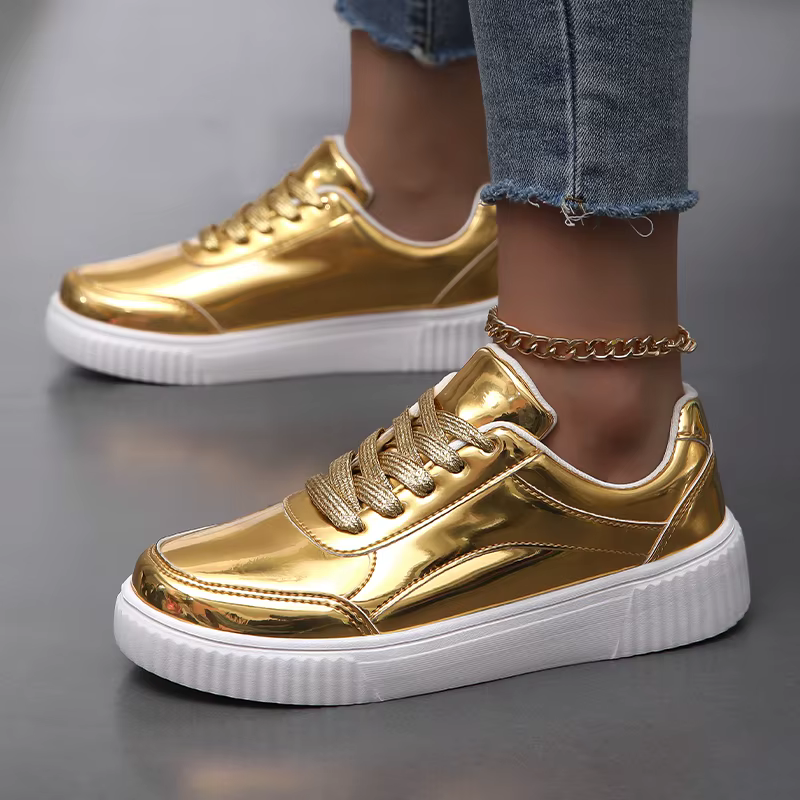 ELUVA femmes baskets chaussures de Skate décontractées en cuir PU antidérapant imperméable léger confortable Sport