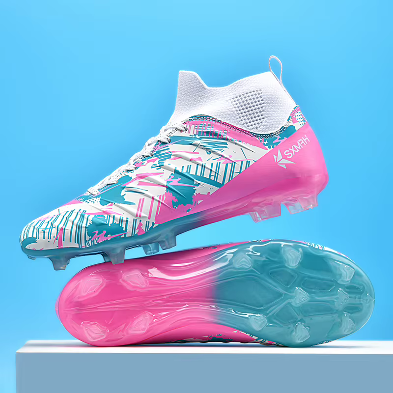 Chaussures de football à crampons longs AG pour hommes Genuine Double Star