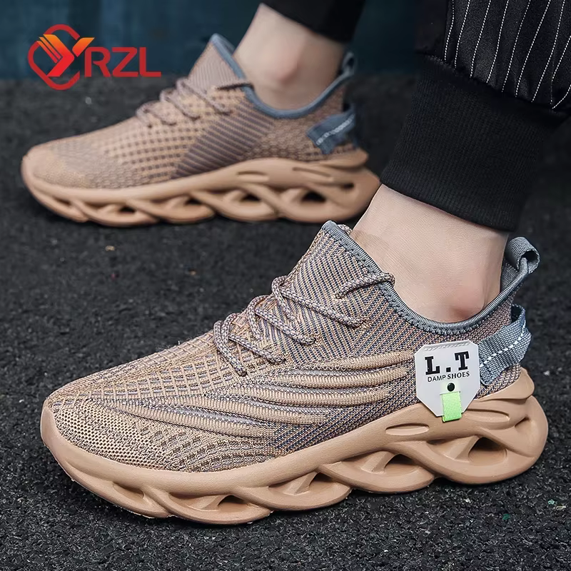 YRZL hommes sport course noir Jogging chaussures espadrilles décontractées en plein air respirant maille femmes léger
