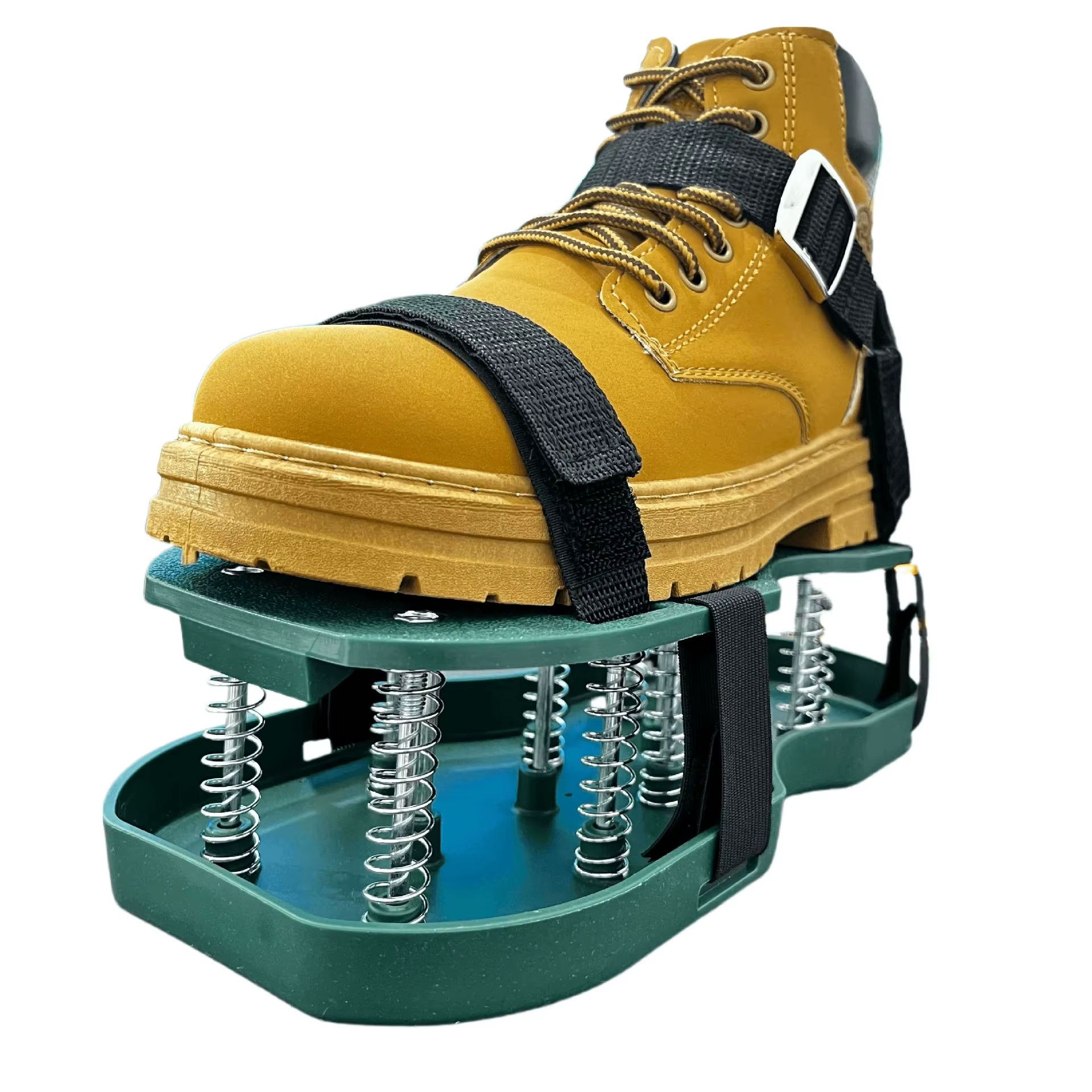 1 paire de chaussures aérateur de pelouse noires