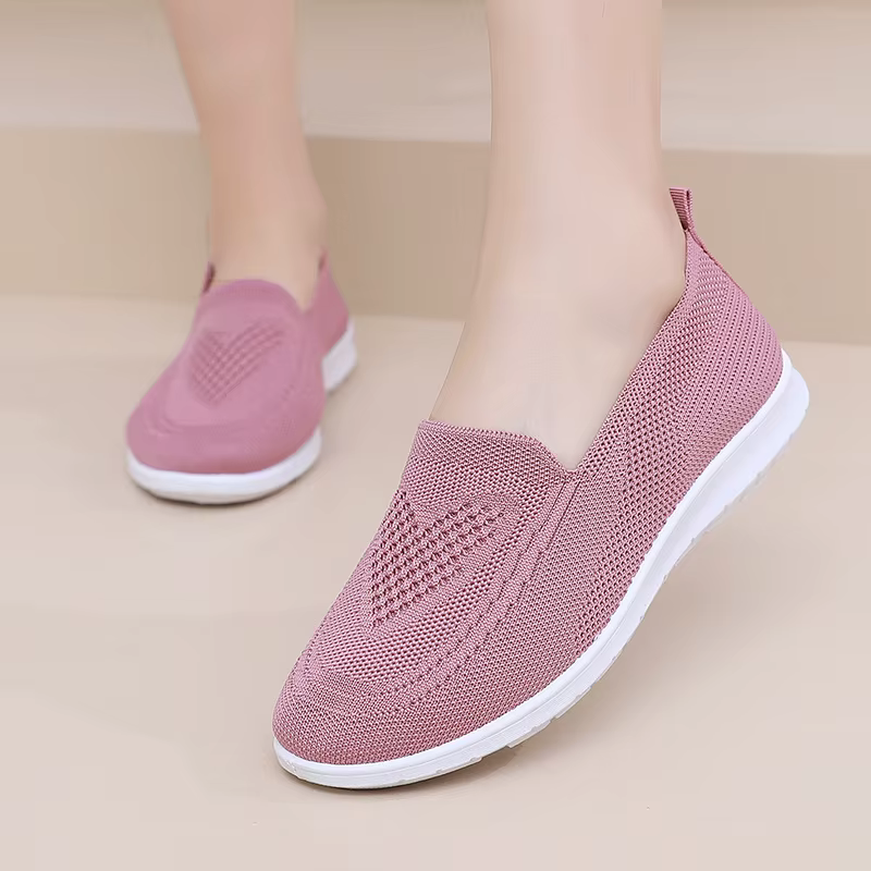 ​ Chaussures pour femmes printemps été décontracté respirant semelle épaisse plat pas cher