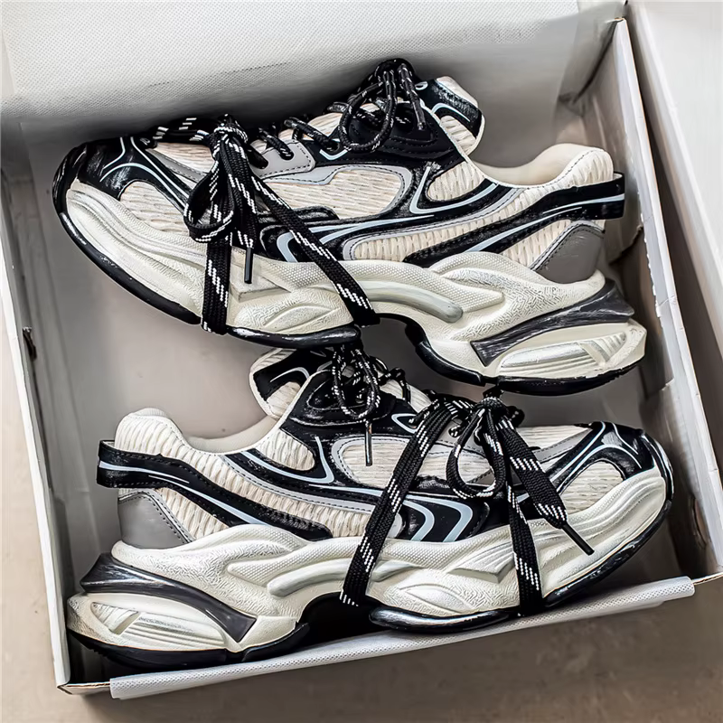 Chaussures de sport respirantes en maille pour hommes