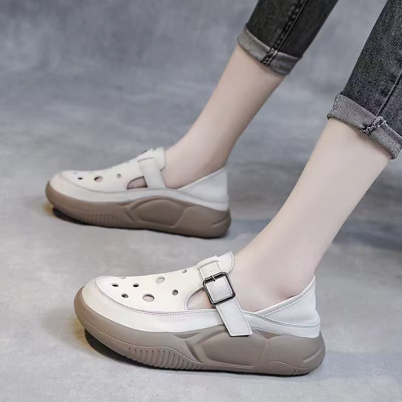 Chaussures pour femmes 2025 été femmes chaussures décontractées pour l'extérieur baskets imperméables plage anti-dérapant tongs décontractées chaussures plates souples