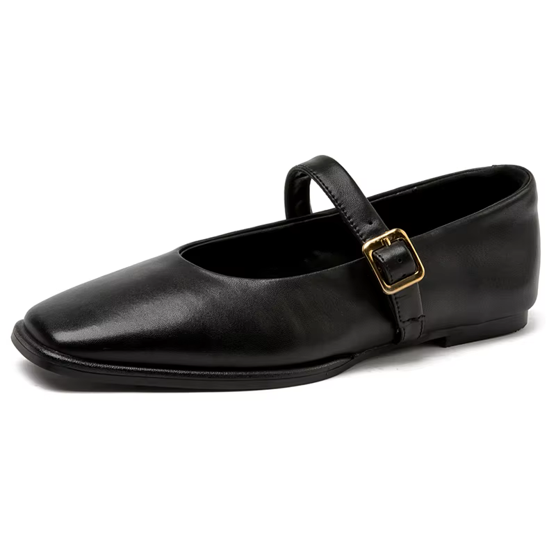 AIYUQI Chaussures Mary Jane pour femme en cuir véritable