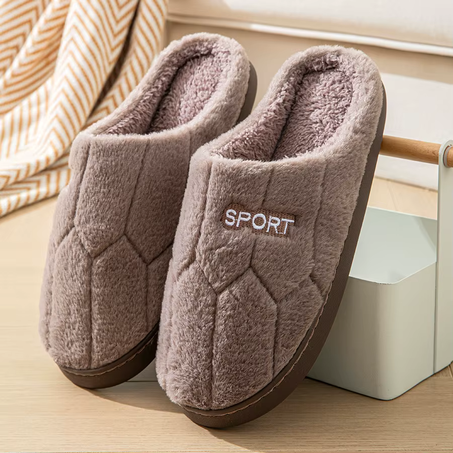 Pantoufles en coton pour femmes en automne et en hiver
