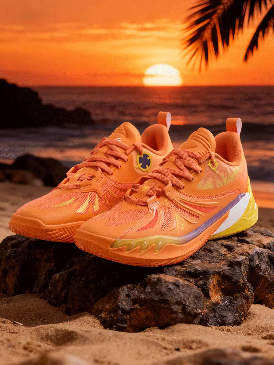 RIGORER Chaussures de basket-ball AR3 Sunset pour hommes - Austin Reave Signature Baskets d'entraînement et de match professionnelles rembourrées antidérapantes