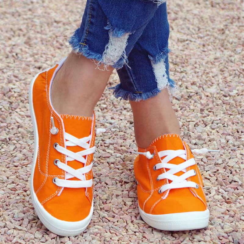 Chaussures basses en toile pour femmes 2026 : Nouvelles semelles intérieures en coton pour un confort optimal