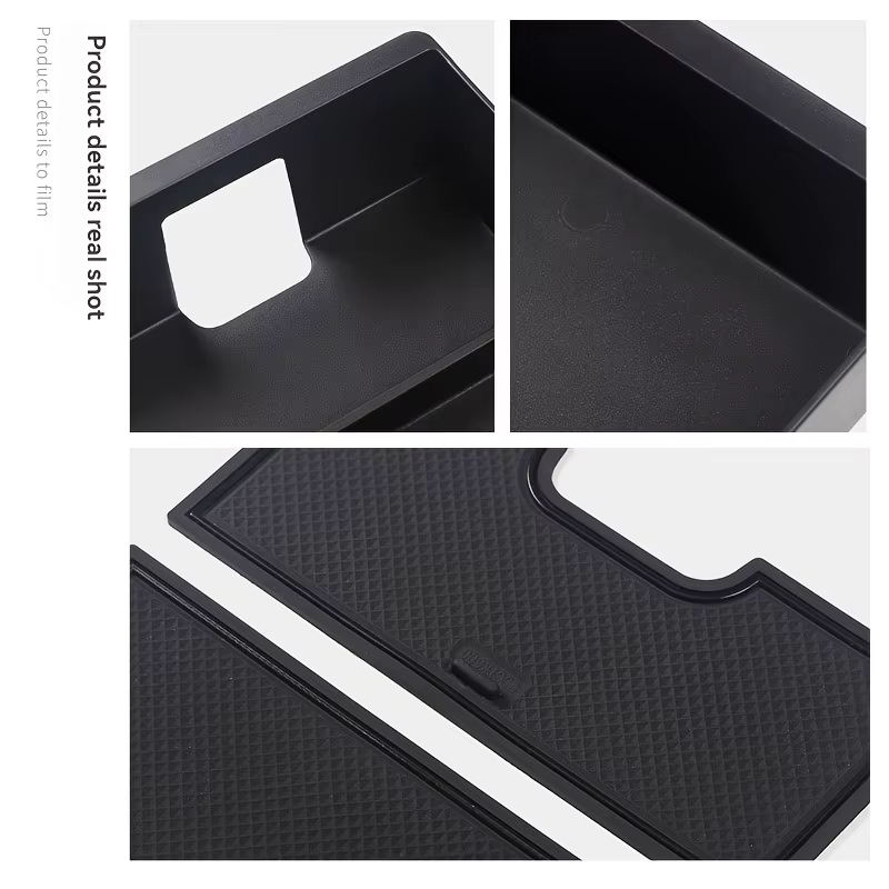 Accessoires d'intérieur de voiture plateau de Console centrale accoudoir boîte de rangement diviseur ABS noir plateau de voiture fonctionnel pour réservoir Great Wall 500