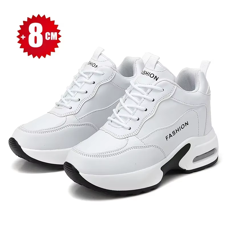 Chaussures de course à coussin de 8cm pour femmes