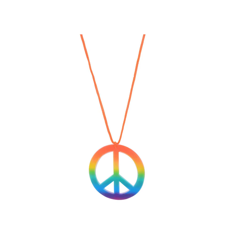 PESENAR Accessoires vestimentaires hippie : foulards, lunettes de soleil, bandeaux et collier avec logo de la paix, adaptés aux fêtes sur le thème hippie