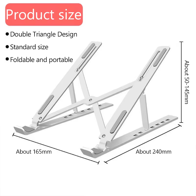 Support pliable pour ordinateur portable 8 vitesses /KQM/Accessory – Socle réglable et support de refroidissement portable pour ordinateur portable