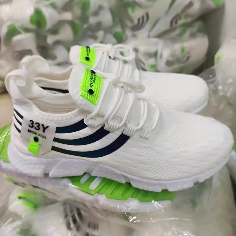 Chaussures de course en maille à fond plat pour hommes et femmes