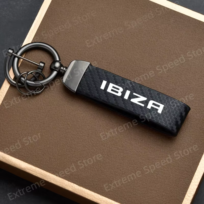 Porte-clés de voiture en Fiber de carbone, en alliage de Zinc, avec LOGO FR VZ 300, pour Ateca Ibiza Leon Mii, décoration, boucle en fer à cheval
