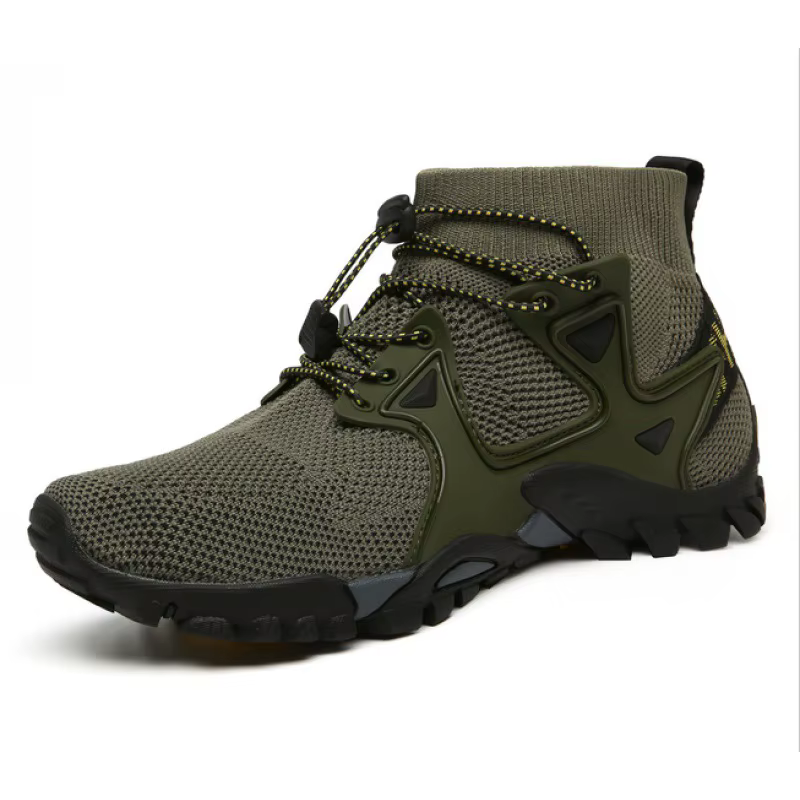 Chaussures pour hommes marche 2023 été nouvelles bottes hautes respirant maille alpinisme en plein air confortable loisirs voyage baskets
