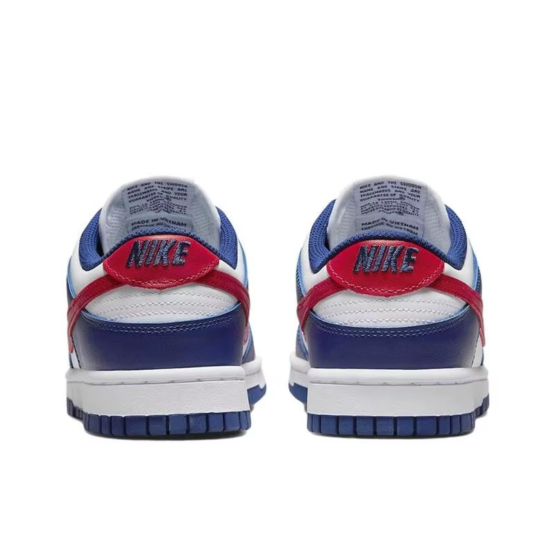 Nike Chaussures de skateboard basse unisexe Dunk Low Retro Blanc Rouge Universitaire Antidérapantes Respirantes Baskets décontractées DD1503-119