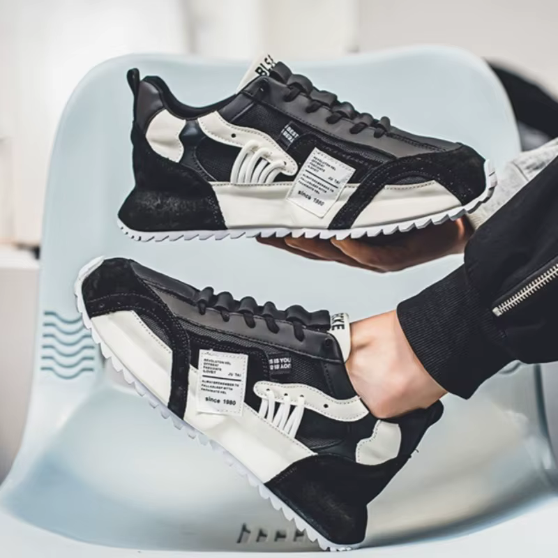 Baskets pour hommes marque de luxe chaussures décontractées respirant Sport