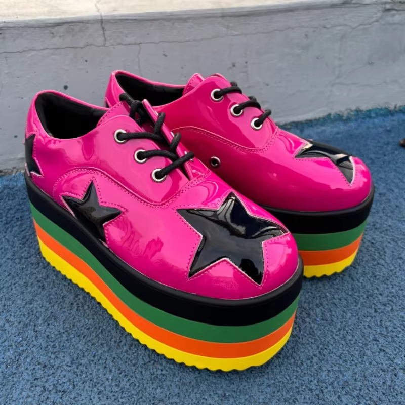 Star Rainbow Baskets décontractées pour femme