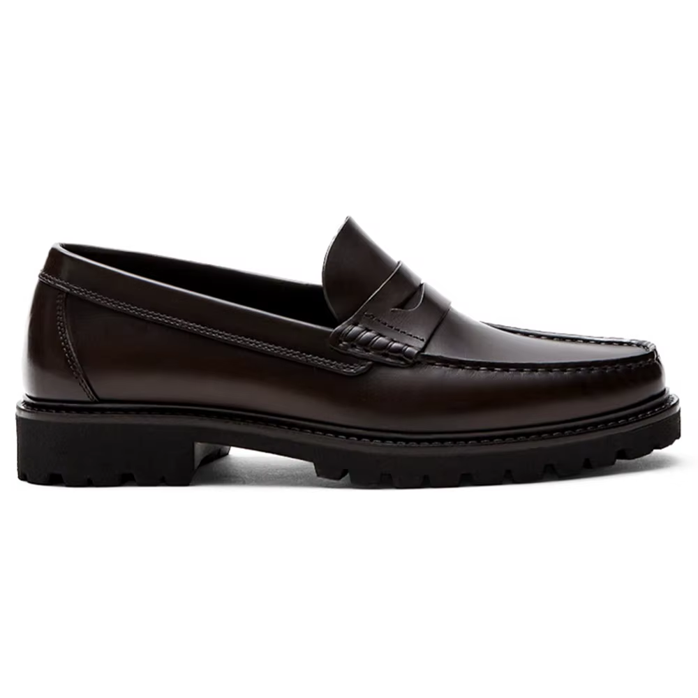 Mocassins en cuir pleine fleur pour hommes