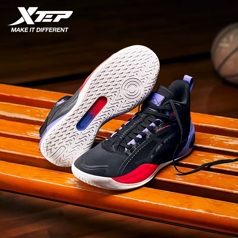 Xtep chaussures de basket hommes 2025 été résistant à l'usure respirant stabilité élastique léger baskets pour homme 875319120003