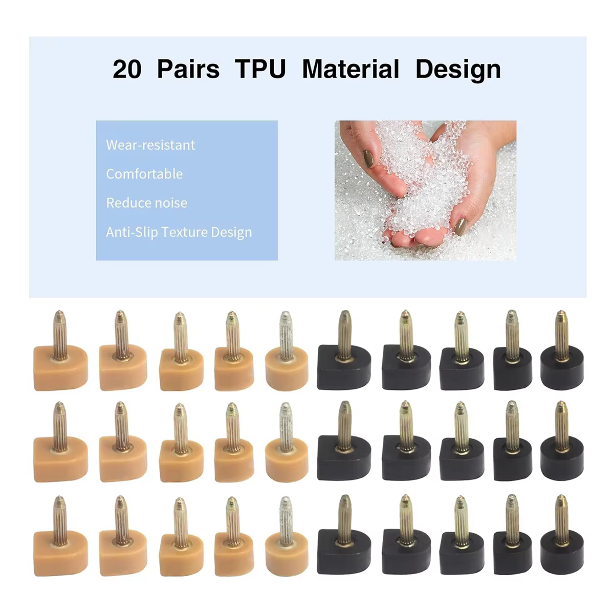 Capuchons de réparation de talons de chaussures