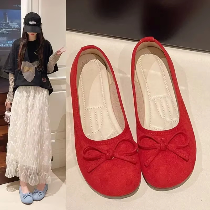 Chaussures plates de luxe 2026 à bout rond