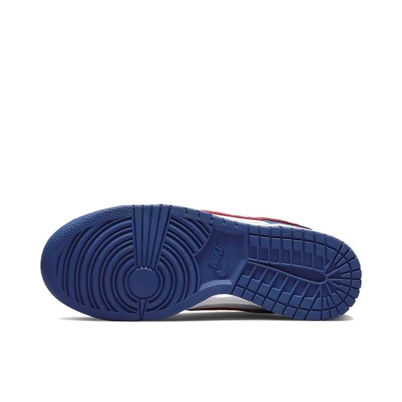 Nike Chaussures de skateboard basse unisexe Dunk Low Retro Blanc Rouge Universitaire Antidérapantes Respirantes Baskets décontractées DD1503-119