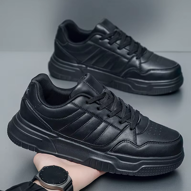 Baskets en cuir pour hommes