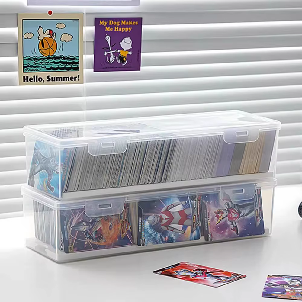 Boîte de rangement de cartes avec panneaux de séparation