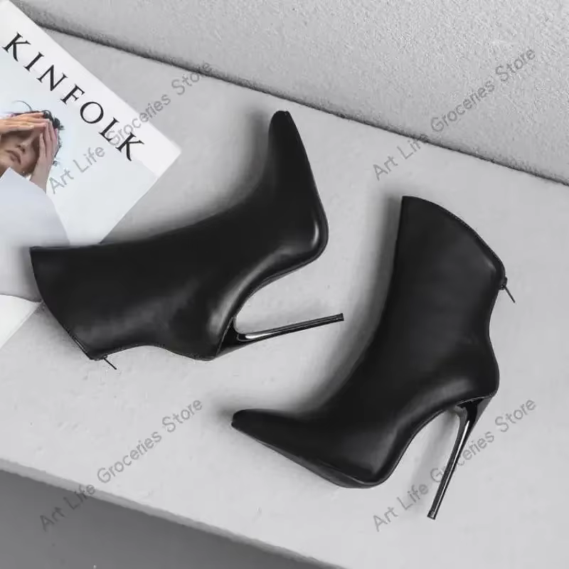 Taille 34-48 chaussure Sexy 12 cm talon haut femmes noir