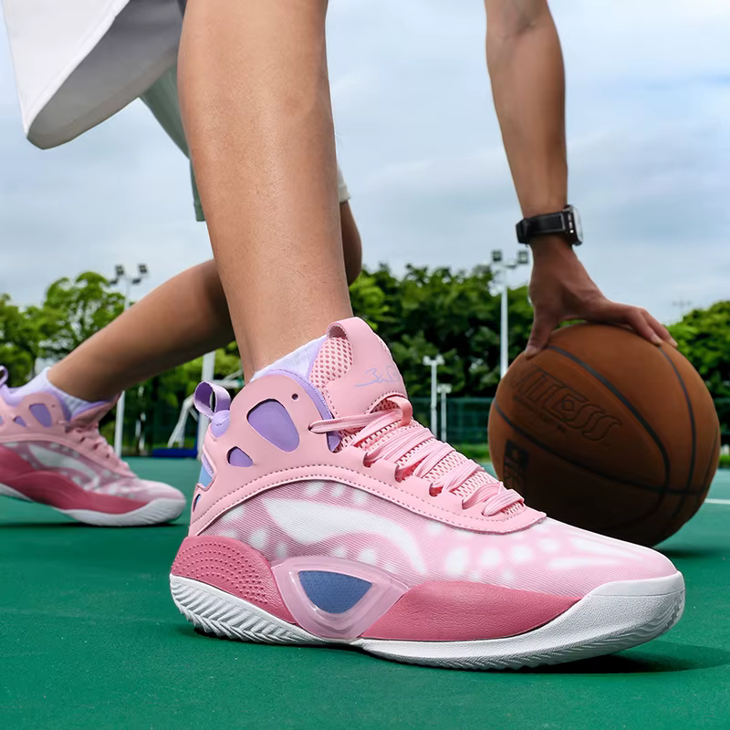 Baskets de basket-ball athlétiques pour hommes – Chaussures de course respirantes et antidérapantes pour entraînement de gymnastique pour hommes et femmes