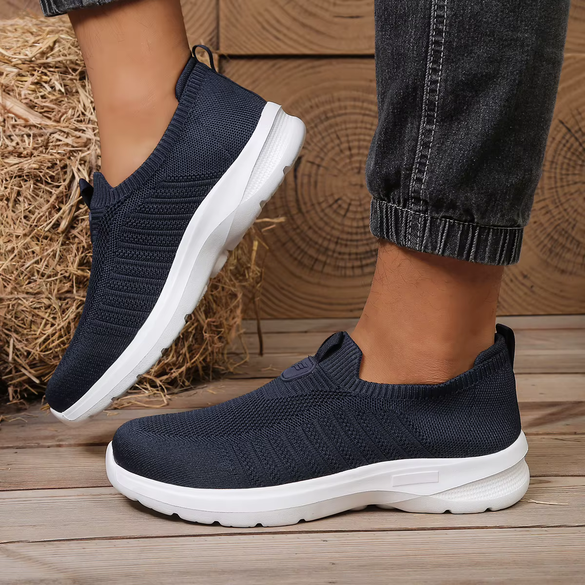 Chaussures quotidiennes monochromes en EVA pour hommes - Semelle légère et confortable - Convient pour la marche décontractée - Livraison gratuite