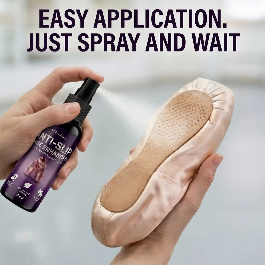 Spray pour chaussures de danse - Améliorateur d'adhérence et antidérapant pour pointes et rubans - Traction instantanée pour le ballet - Portable 30/50ml