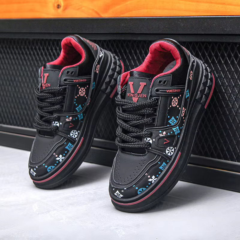 Chaussures légères et respirantes en maille de couleurs mélangées pour hommes