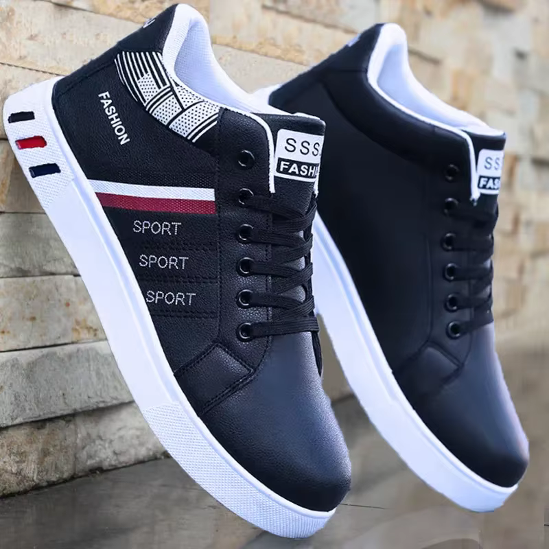 Chaussures de skate en cuir pour hommes