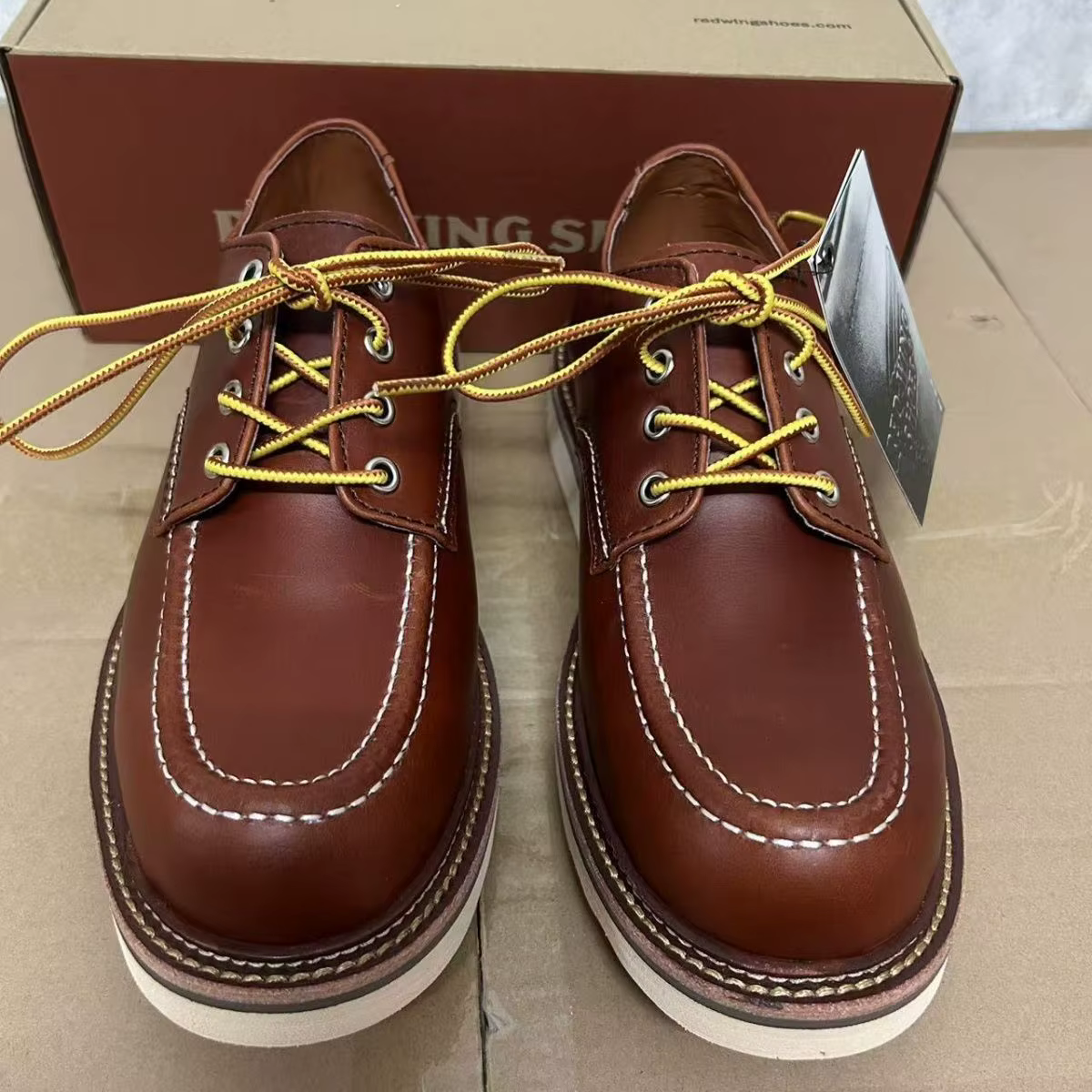 Bottes robustes rétro en cuir véritable Goodyear-Welted Stitchdown