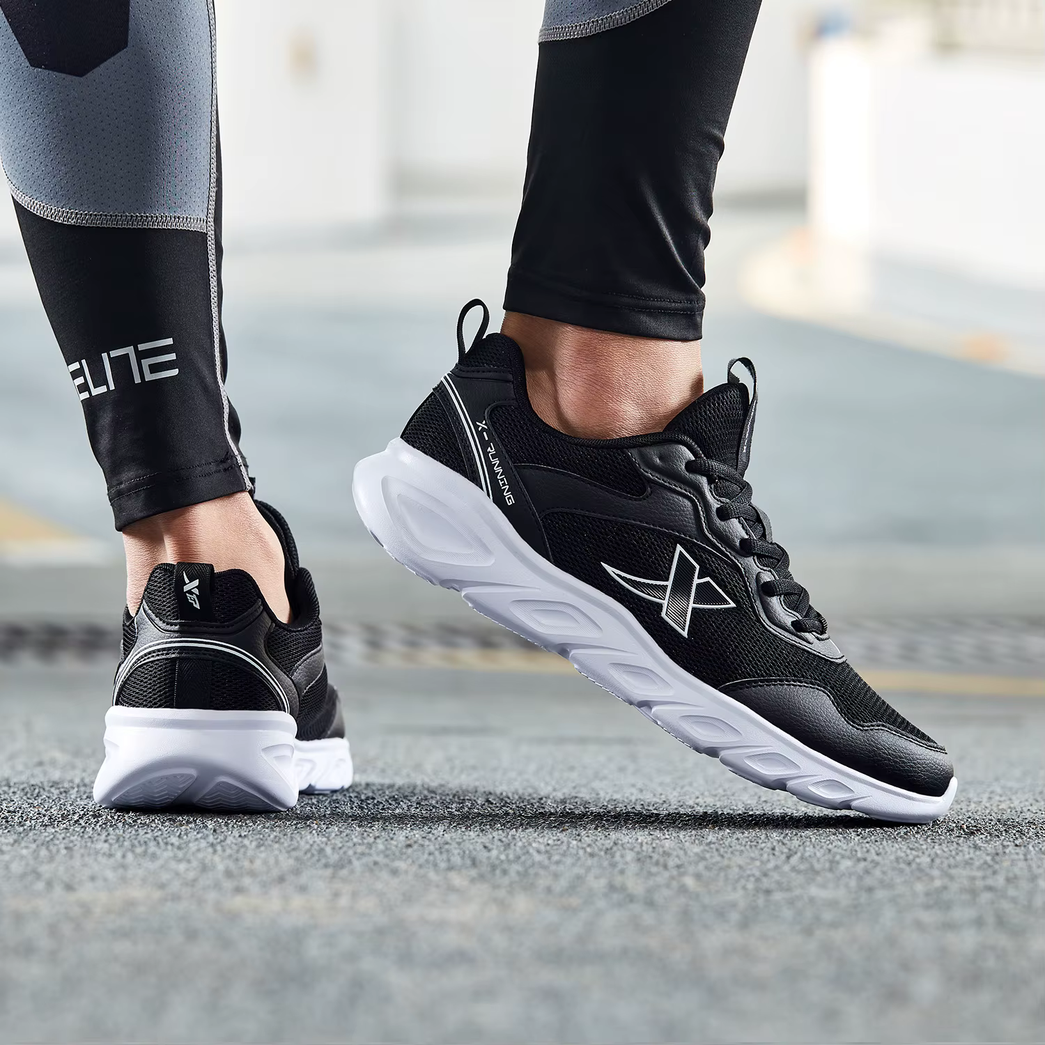 Xtep-Chaussures de course respirantes pour hommes