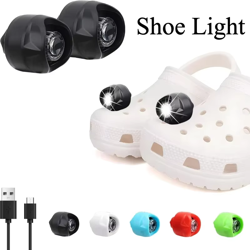 2 pièces chaussures lumières illuminent vos activités de plein air avec le phare LED chaussure lumière