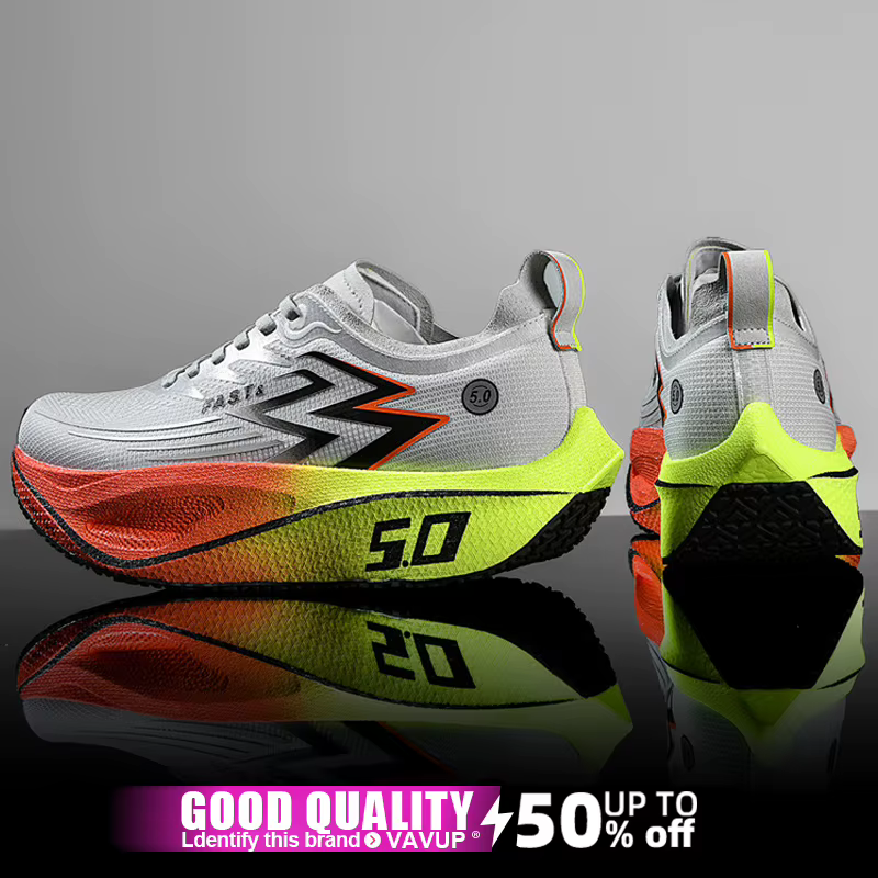 Marathon hommes chaussures de course planche de carbone spécialité sport respirant léger femmes athlétique antidérapant élasticité baskets