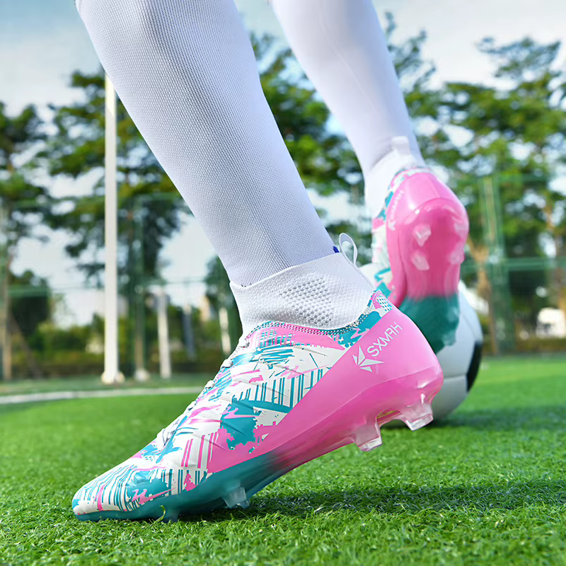 Chaussures de football à crampons longs AG pour hommes Genuine Double Star
