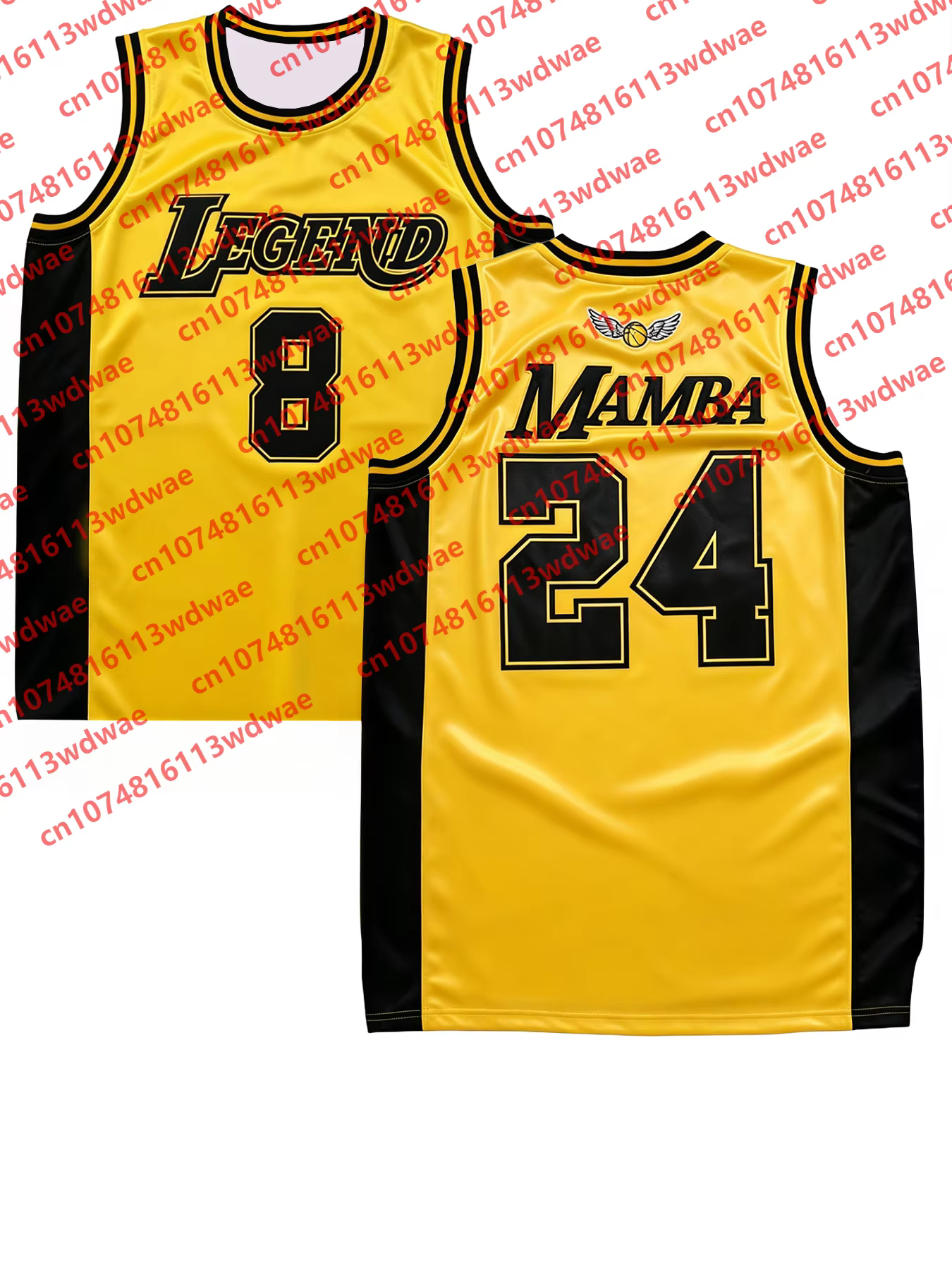 Maillot de basket-ball 2026 Mamba Legend 8 24 pour hommes et femmes, débardeur sans manches Kobe Bryant, style rétro, pour fans de sport, streetwear pour enfants