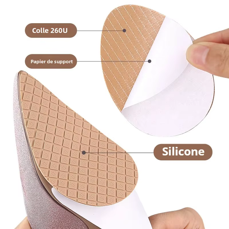 Kit de réparation de semelles en caoutchouc auto-adhésif antidérapant et résistant à l'usure pour chaussures à talons hauts et baskets – Nouvelle offre