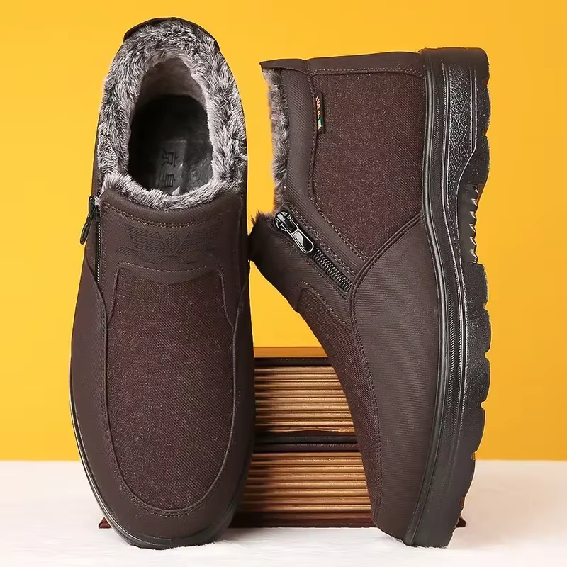 Bottes de neige imperméables coordonnantes pour hommes