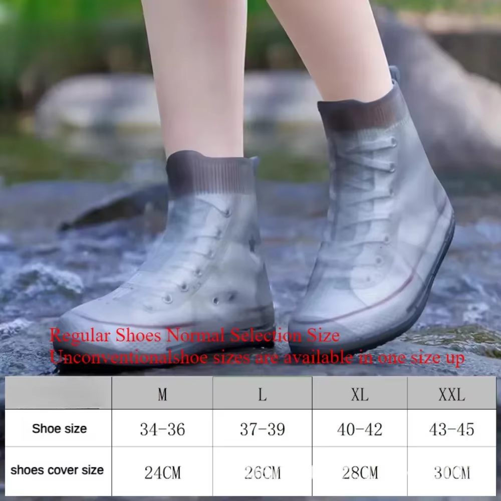 Couvre-chaussures imperméables en Silicone