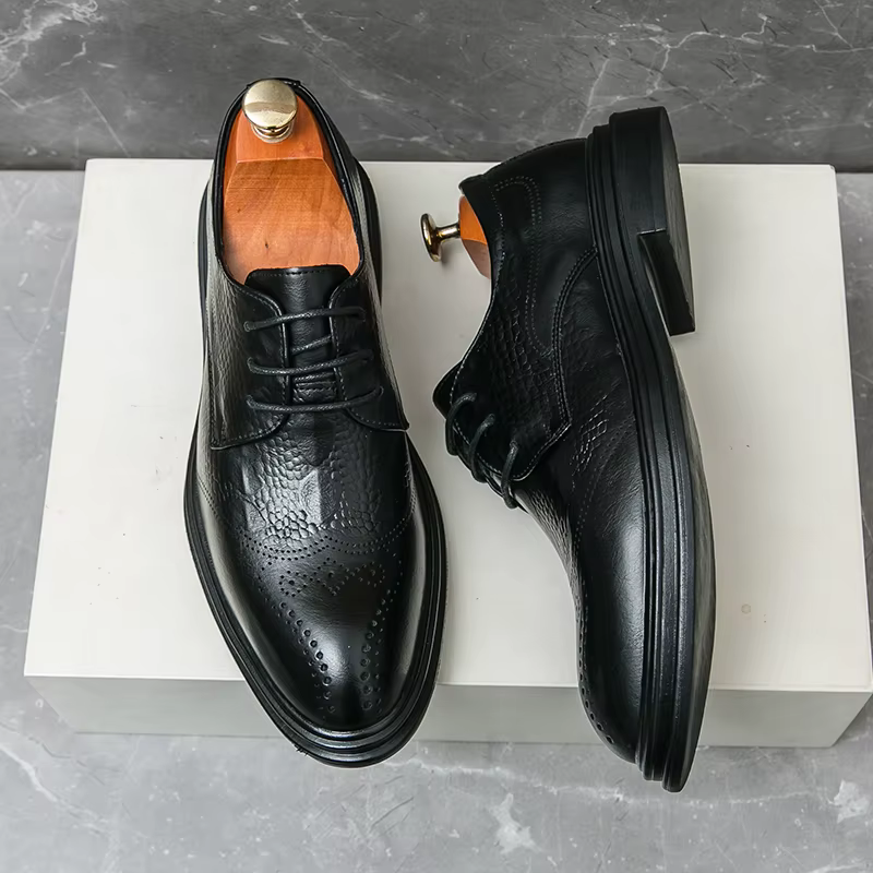 ChimBrown-Chaussures Brogue pour Homme