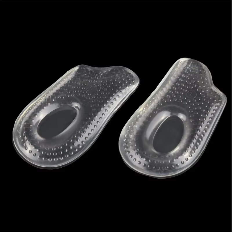 Coussin de talon en Gel de Silicone souple, 1 paire, éperon calcané, Absorption des chocs, soulagement de la douleur, tasse de talon, Inserts auto-adhésifs