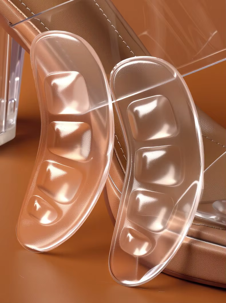 1 paire de semelles intérieures pour chaussures à talons hauts pour femmes (coussinets antidérapants pour l'avant-pied