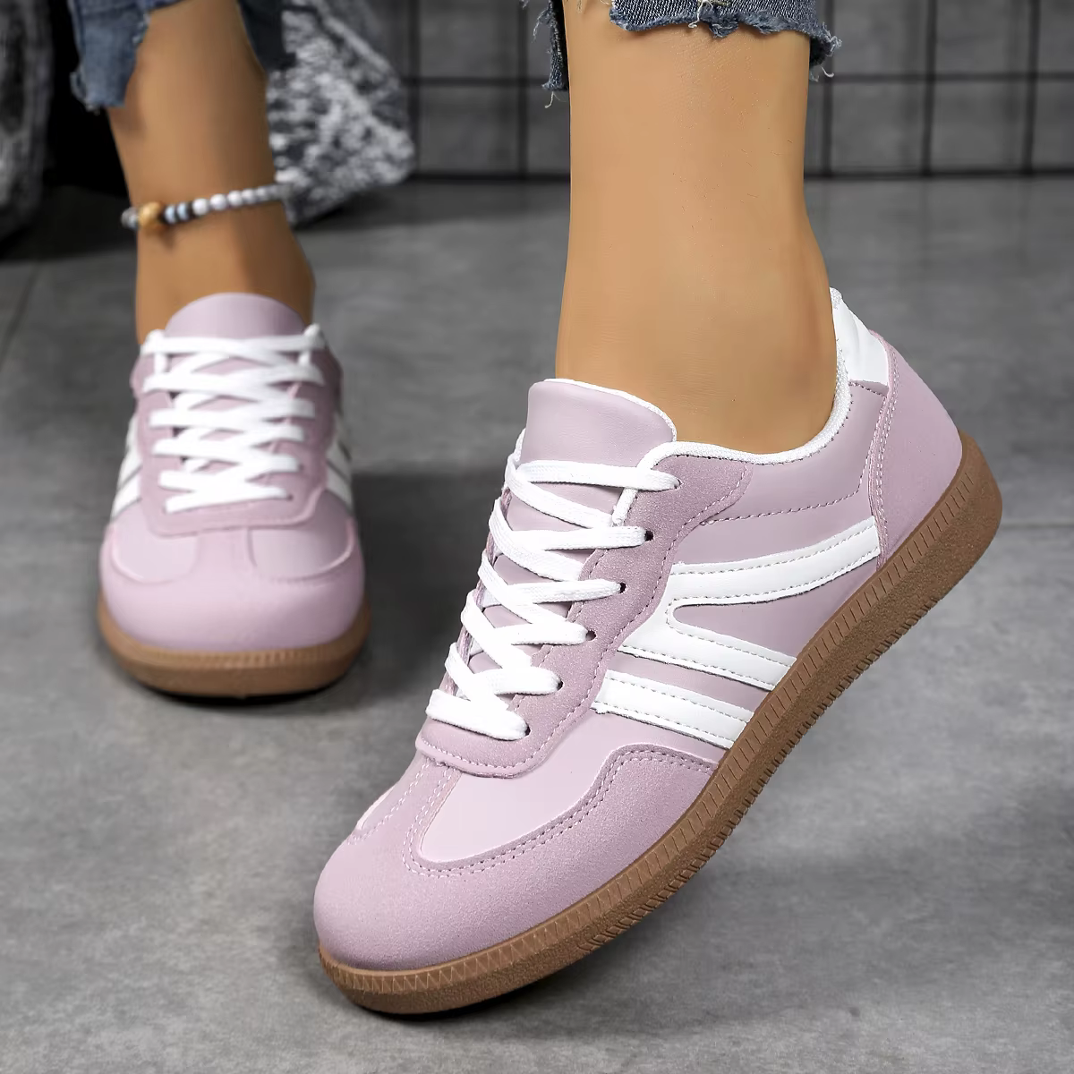 Chaussures d'entraînement allemandes pour femmes 2026 – Nouvelles baskets en cuir véritable